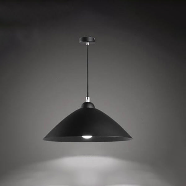 Lámpara colgante de 1 luz con cúpula de tapa de hierro simple nórdica 