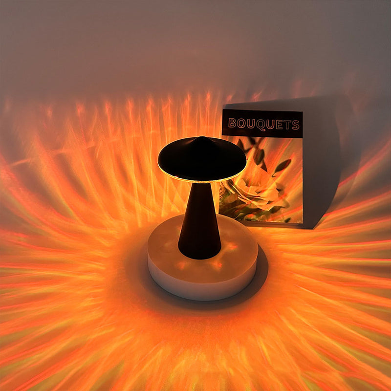 Lampe de Table LED Ambiante OVNI Champignon Créatif Moderne 