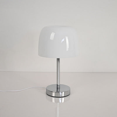 Nordic Vintage Glass Cylinder Dome USB LED Table Lamp