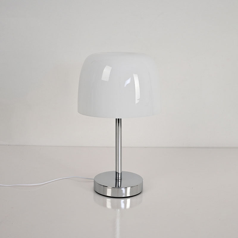 Nordic Vintage Glass Cylinder Dome USB LED Table Lamp