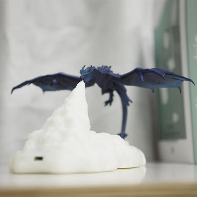 Kreative 3D-gedruckte Volcano Dragon LED-Nachtlicht-Tischlampe