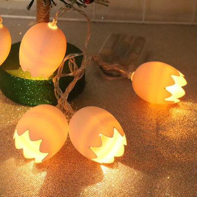 Guirlande lumineuse décorative à LED en forme d'œuf cassé de Pâques 