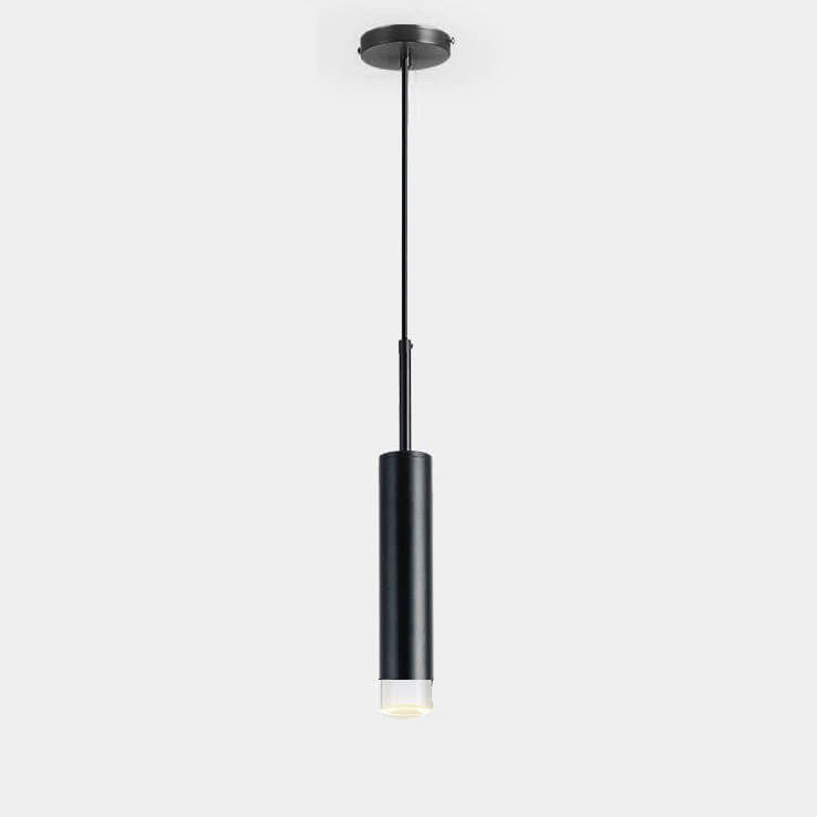 Nordic Modern Minimalist Cylindrical Iron Acrylic LED Pendant Light