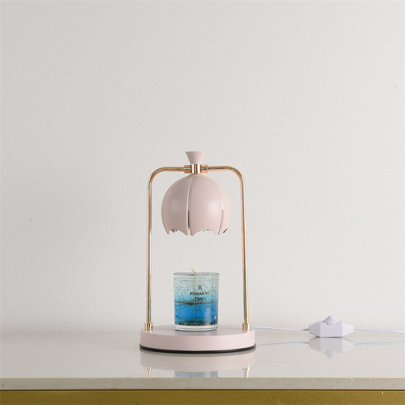 Modern Orchid Metal Aromatherapy Melting Wax 1-Light Table Lamp