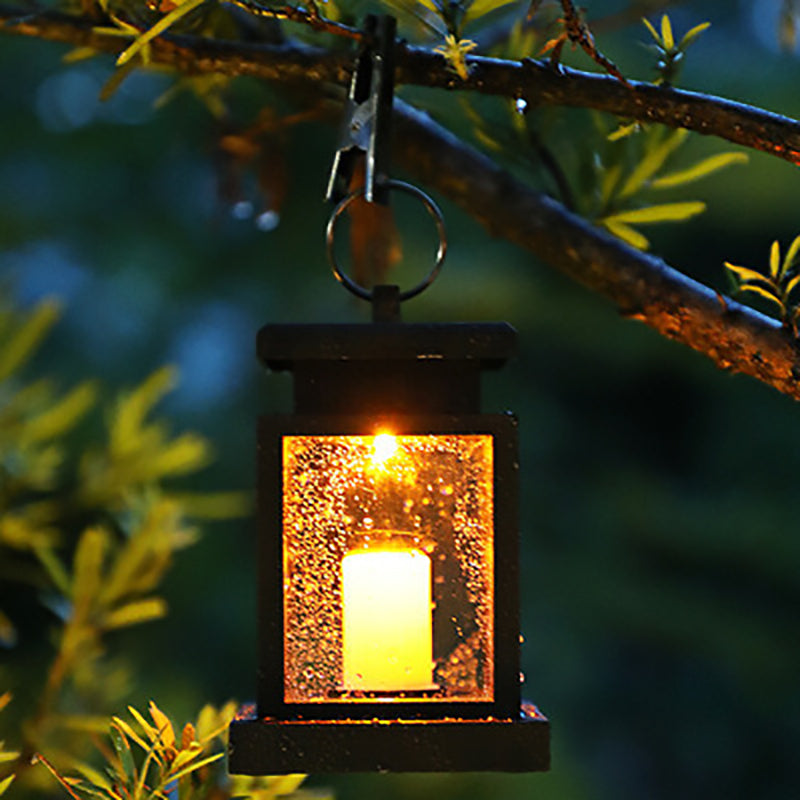 Lumières LED Extérieures Étanches en ABS avec Bougie Solaire Étoile Moderne 