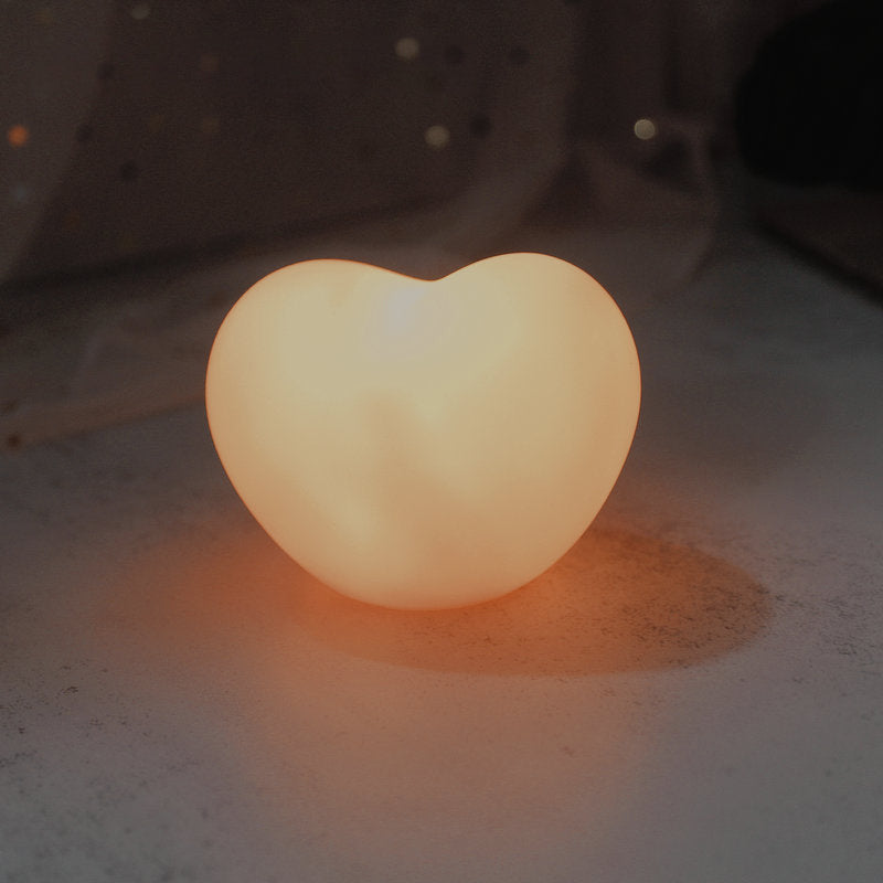 Modern Silicone Creative Heart LED Night Light Table Lamp