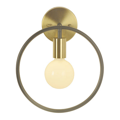 Nordic Minimalist Circle Iron 1-Light Wall Sconce Lamp