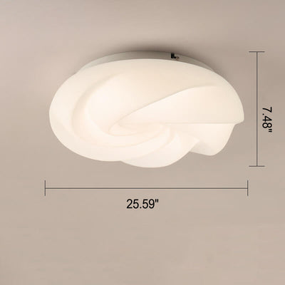 Creative Rose Cloud Design LED Flush Mount Light