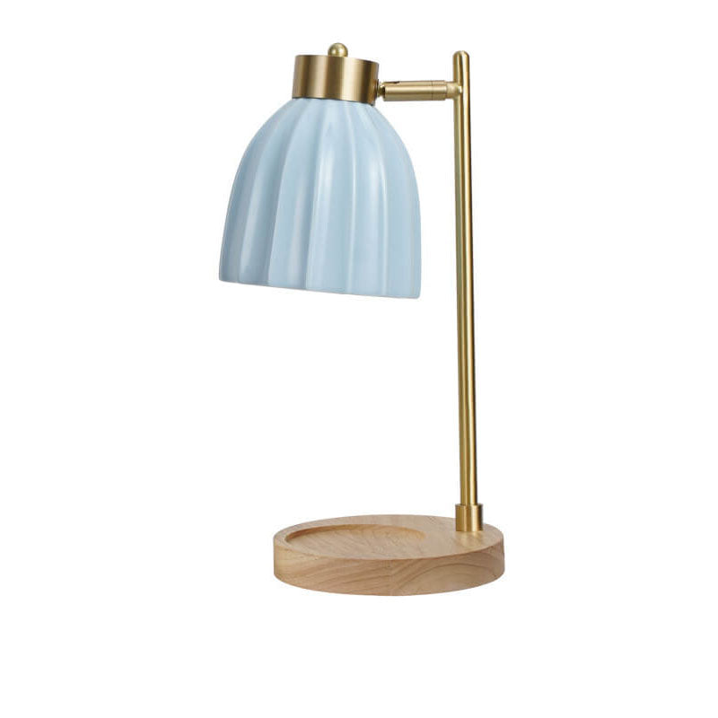 Lampe de table en cire fondue à 1 lumière avec minuterie et variateur en cuivre nordique 