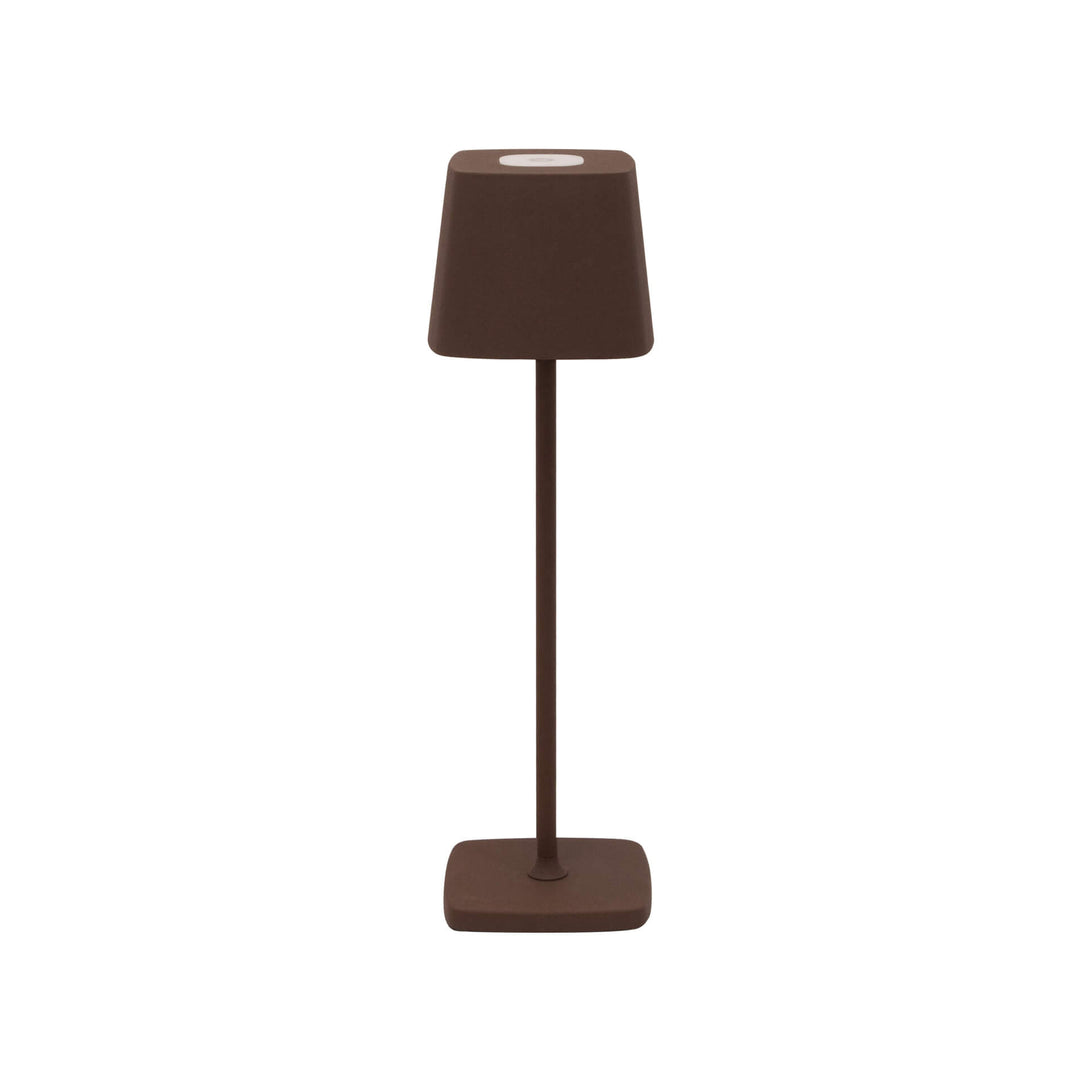 Modern Minimalist Square Solid Color Aluminum USB Rechargeable LED Night Light Table Lamp