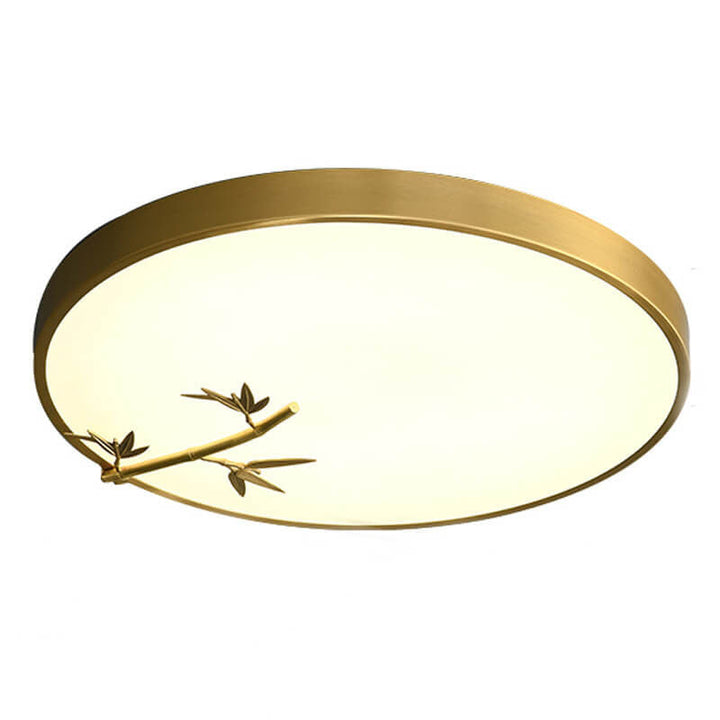 Moderne runde Bambusmuster LED-Deckenleuchte 