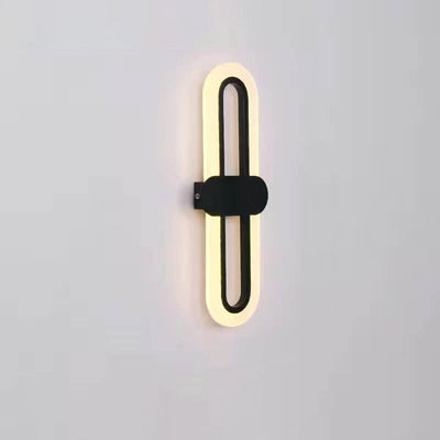 Modern Minimalist Circular Ring Acrylic Aluminum LED Wall Sconce Lamp