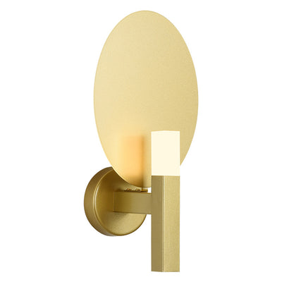 Light Luxury Minimalist Solid Color Oval Hardware Acrylic LED Wall Sconce Lamp