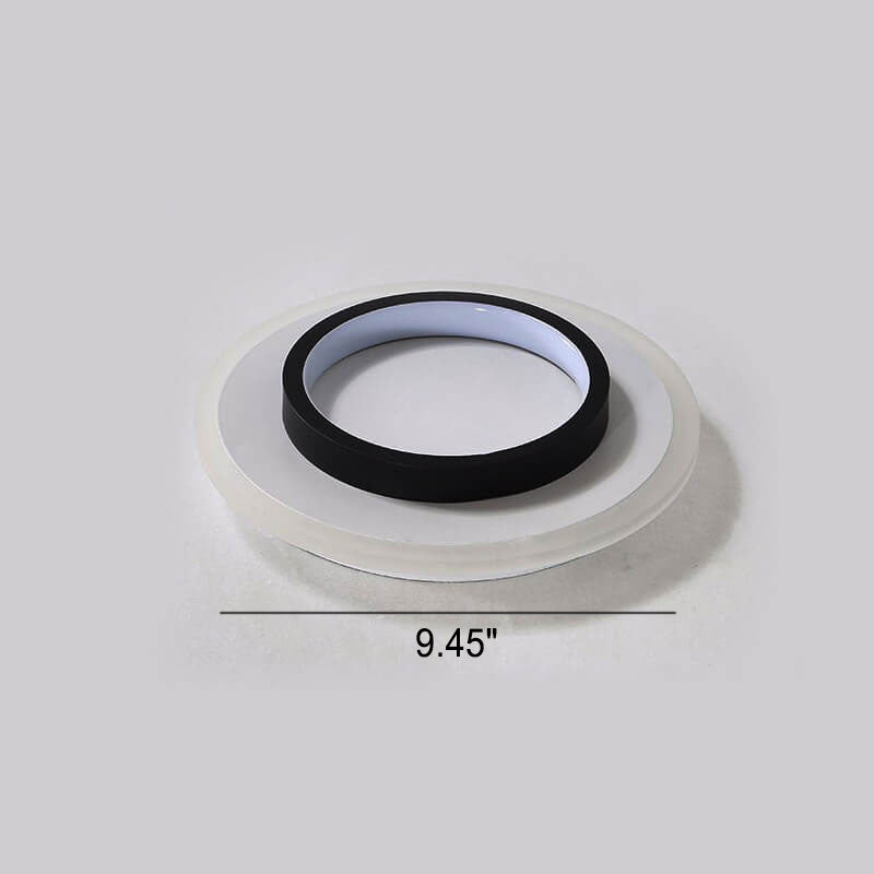 Luz de montaje empotrado LED de hierro acrílico blanco y negro cuadrado moderno 