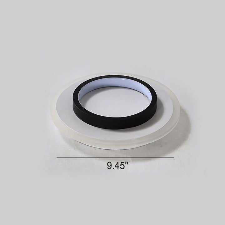 Luz de montaje empotrado LED de hierro acrílico blanco y negro cuadrado moderno 