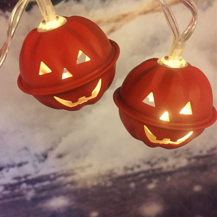 Halloween LED Squelette Citrouille Batterie LED Guirlande Lumineuse Décorative 