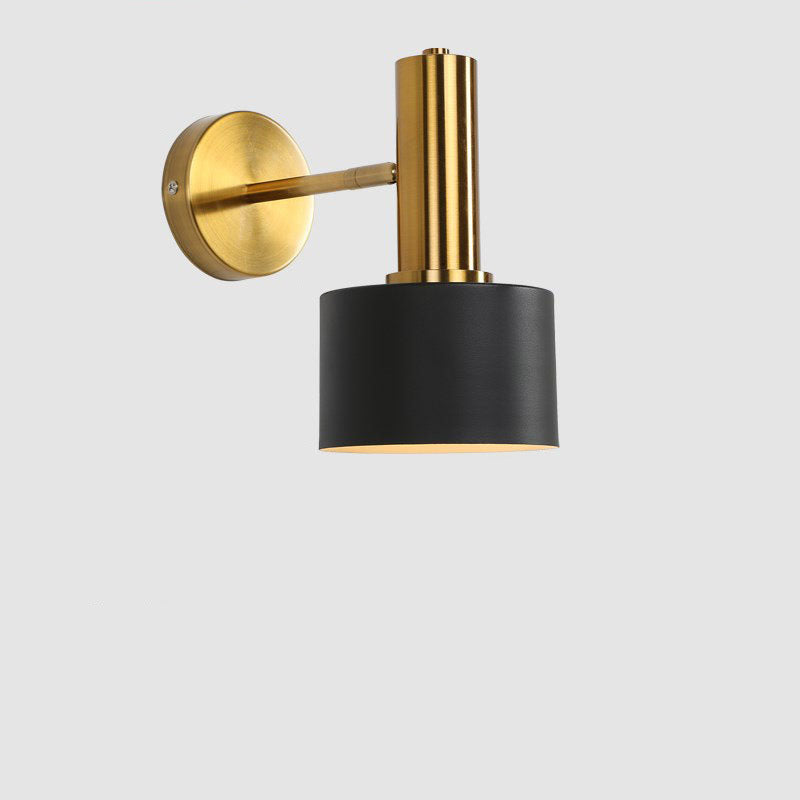 Nordic Minimalist Classic Iron 1-Light Wall Sconce Lamp