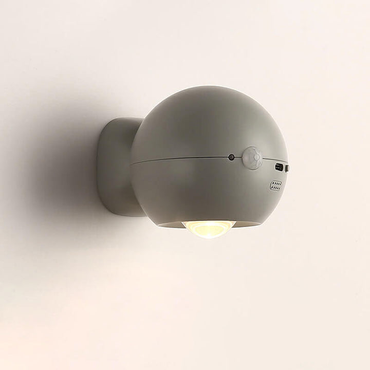 Creative Round Rechargeable Eye Protection Magnetic Suction LED Wall Sconce Lamp