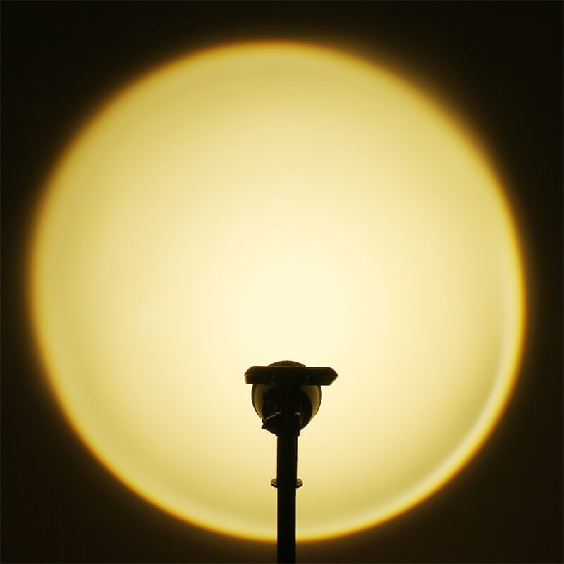 Modern Minimalist Round ABS PS Solar Sunset Spotlight LED Waterproof Garden Ground Insert Landscape Light For Outdoor