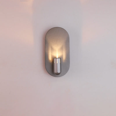 Nordic Creative Aluminum Oval Flat LED Wall Sconce Lamp