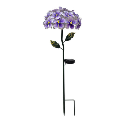 Modern Solar Outdoor Waterproof Simulation Hydrangea LED Outdoor Lawn Decorative Ground Plug Light