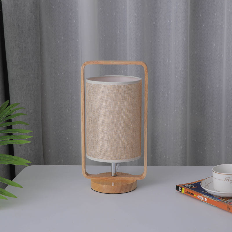 Lampe de table LED portable en bois minimaliste moderne 