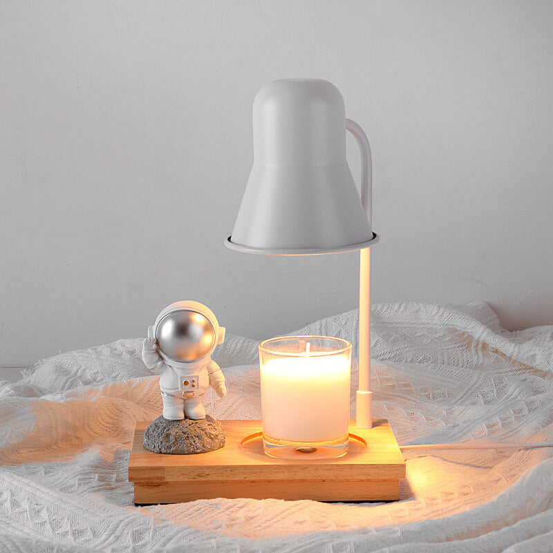 Lampe de table à 2 lumières en cire fondante aromathérapie moderne astronaute 