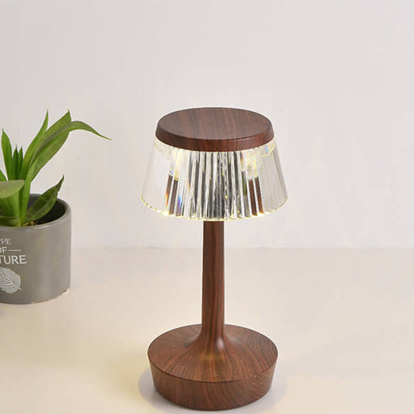 مصباح طاولة ليلي LED على شكل فطر كريستالي مبتكر 