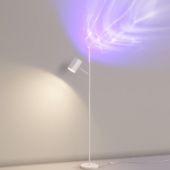Moderne minimalistische Stangenhardware Acryl LED Stehende Stehlampe 