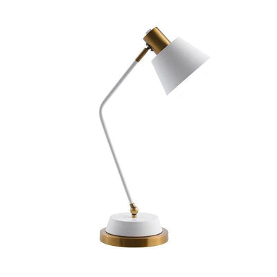 Moderne, minimalistische, einfarbige, 1-flammige Tischlampe aus Eisen