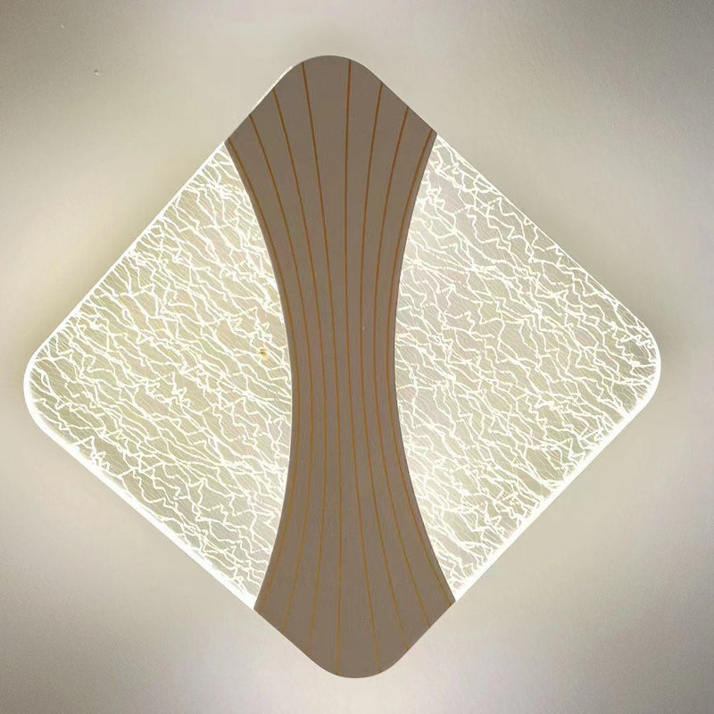 Applique Murale LED en Acrylique avec Matériel en Diamant Rond Minimaliste Moderne pour Chambre 