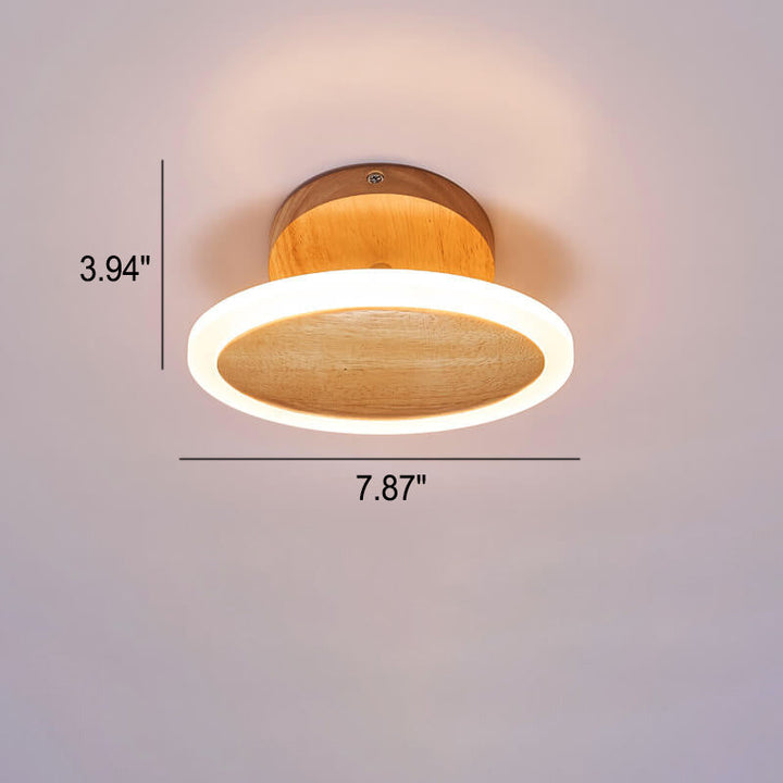 Moderne minimalistische ovale LED-Deckenleuchte mit halber Einbauleuchte 