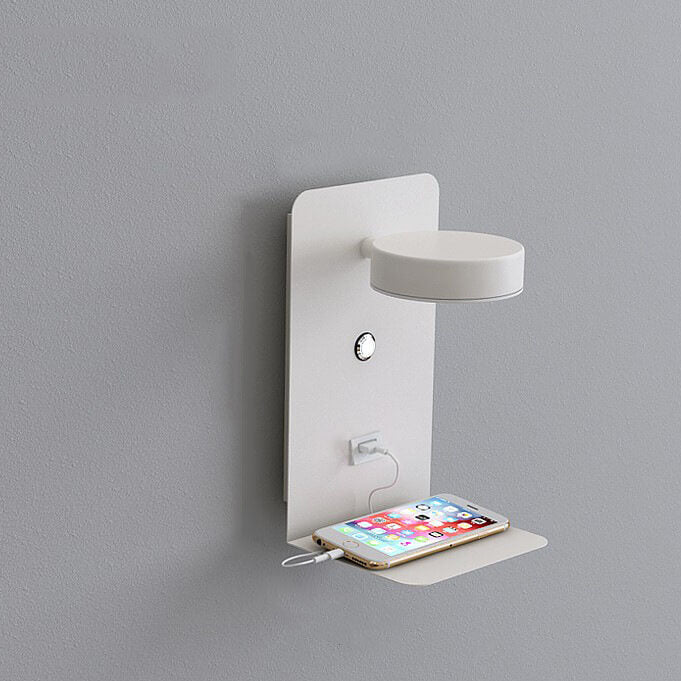 Moderne Eisen Quadrat LED USB Wiederaufladbare Wandleuchte 