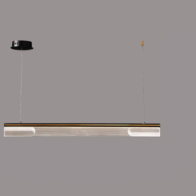 Moderner kreativer Acryl-Langstreifen-Design-Insel-Licht-LED-Kronleuchter