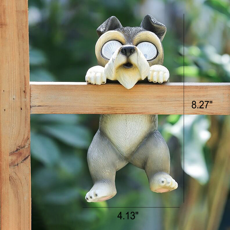 Solar Resin Memes Animal Outdoor Fence Decorative Light