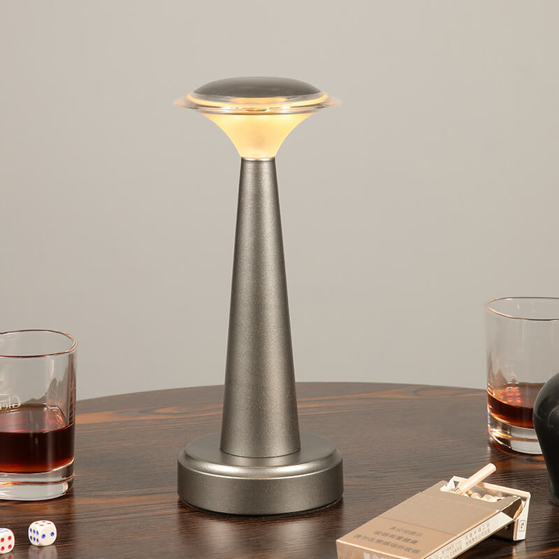 Lampe de table moderne à LED en acrylique et fer 