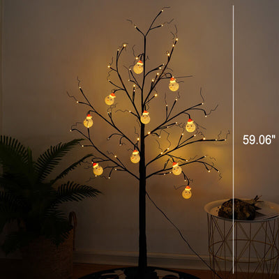 Halloween Pumpkin Skeleton Tree Light LED Simulation Tree Decoration Light