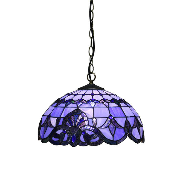 Suspension Vintage Tiffany Européenne à 1 Lumière 