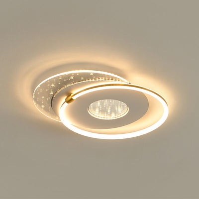 Round Nordic Creative Multi-Style LED Flush Mount Light