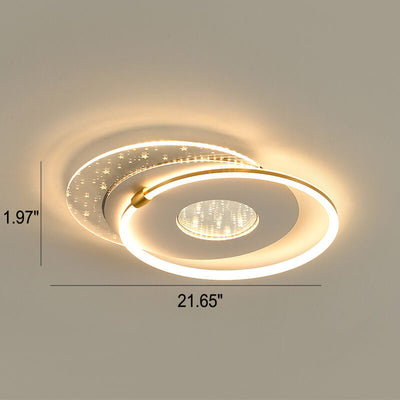 Round Nordic Creative Multi-Style LED Flush Mount Light