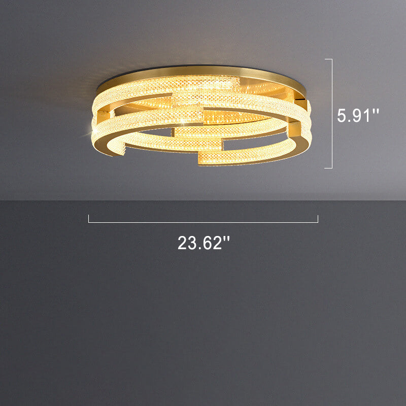Diseño moderno de patrón de diamante 3D acrílico con luz LED de montaje empotrado 