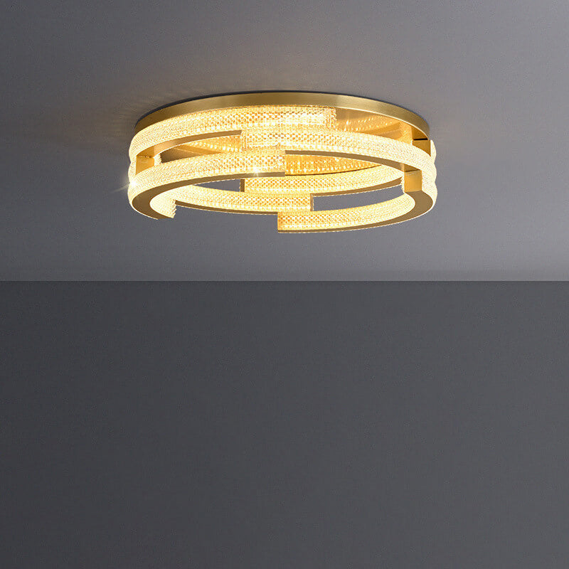 Diseño moderno de patrón de diamante 3D acrílico con luz LED de montaje empotrado 