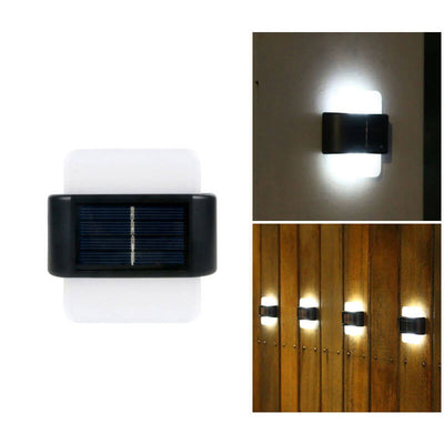 Modern Outdoor Courtyard Waterproof Solar Induction Wall Sconce Lamp