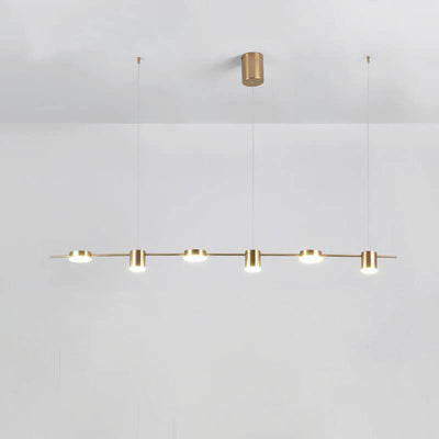 Modern Minimalist Line Round Spotlight LED Island Light Chandelier