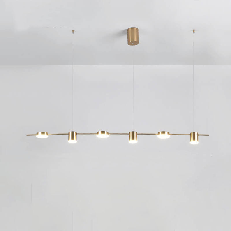 Modern Minimalist Line Round Spotlight LED Island Light Chandelier