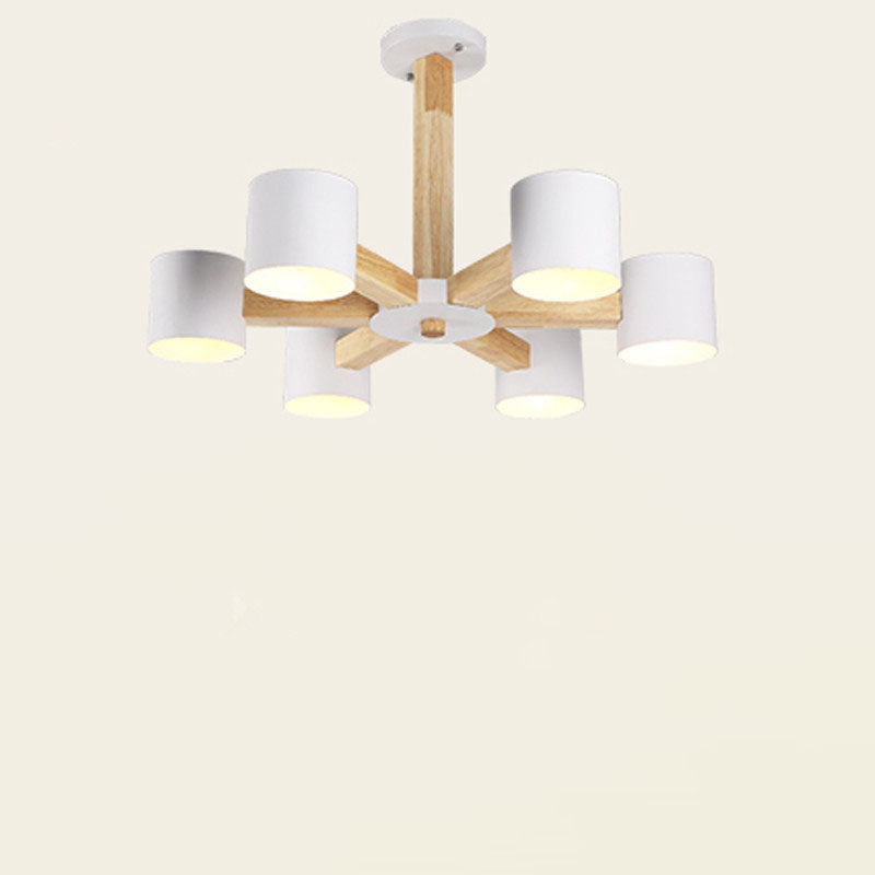 Skandinavischer minimalistischer Log 3/6/8-Light Island Light Kronleuchter 