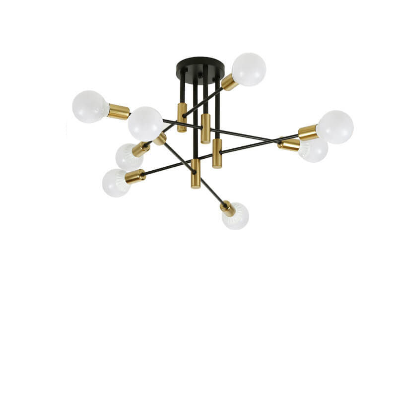 Lámpara de Araña de Isla de 4/6/8 Luces de Hierro Minimalista Nórdico 