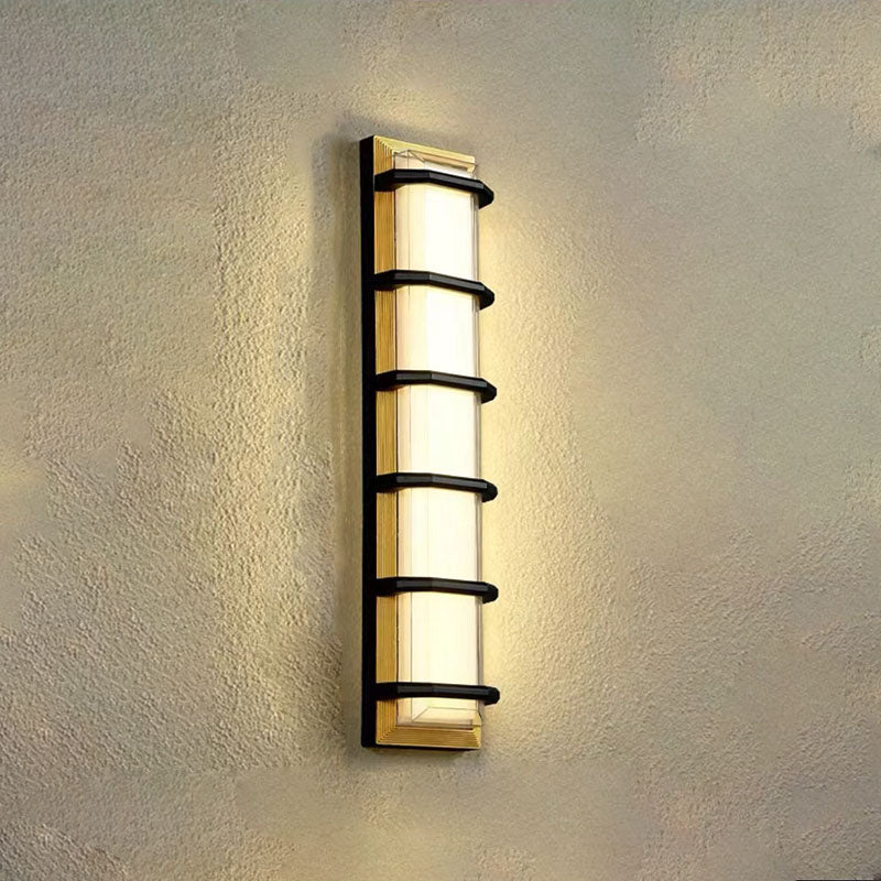 Contemporary Industrial Aluminum Cubic Acrylic Shade LED Waterproof Wall Sconce Lamp For Garden