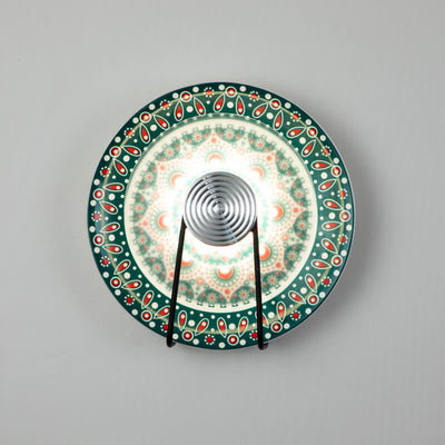 Chinese Retro Round Wrought Iron Acrylic LED Wall Sconce Lamp