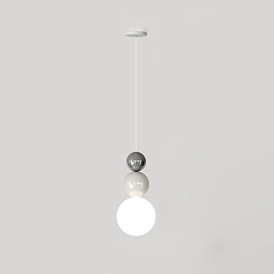 Moderne minimalistische Kürbiskugel-Hardware, rotationsgeformte 1-flammige Pendelleuchte für Wohnzimmer 